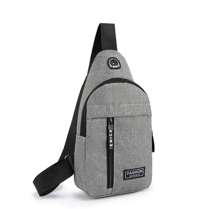 Men's Crossbody Bag Single Shoulder New Trend Chest Bag Fashionable and Portable Men Shoulder Bag