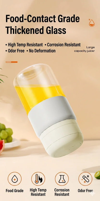 Portable Blender 38 Blades Electric Juicer Cup Rechargeable Smoothie Maker Wireless Automatic Fruit Mixer for Gym Travel Camping