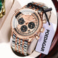 POEDAGAR Luxury Fashion Men Watch Stainless Steel Waterproof Luminous Quartz Male Clock Date Chronograph Military Men's Watches