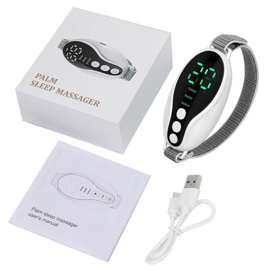 New 1 Set Handheld 20 Levels EMS Sleep Aid Relaxation Treatment Microcurrent Pulse Hypnosis Device Suitable Insomnia Anxiety