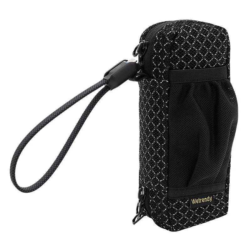 Portable Breathable Power Bank Bag for Anker A1695 & Zolo 165W, Outdoor Travel Ventilate Carrying Case