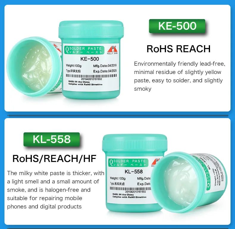 KELLYSHUN Soldering Flux for Welding SMD Desoldering Tin Soldering Paste, BGA Flux, No-Clean Soldering Oil