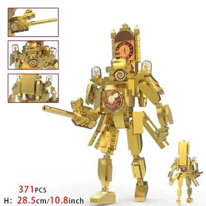 Moc Skibidi Toilet Figures Model Blocks Titan Cameraman Speakerman Construction Toys Party Halloween Decoration Boys Gifts