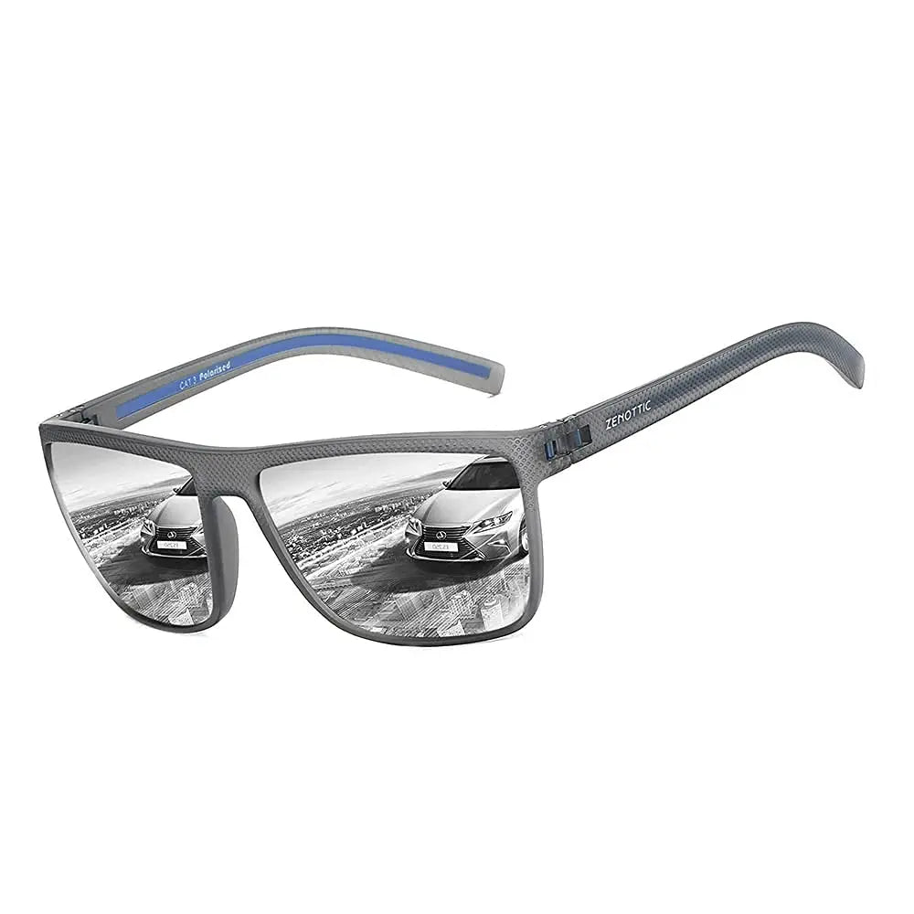ZENOTTIC Fashion Polarized Sunglasses Shade for Women Men Lightweight TR90 Frame UV400 Protection Square Sun Glasses