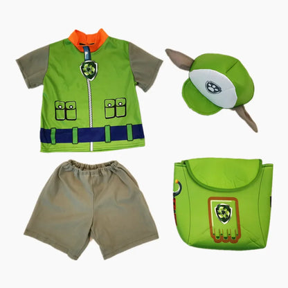 Paws Patrols T Shirt Shorts Hat with Backpacks Set Chase Marshall Role Playing Costumes Cartoon Party Performance Clothes