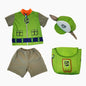 Paws Patrols T Shirt Shorts Hat with Backpacks Set Chase Marshall Role Playing Costumes Cartoon Party Performance Clothes