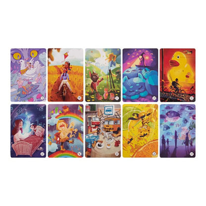 “Imazhinarium for friends: association game-board card game, interactive option for fun meetings, perfect
