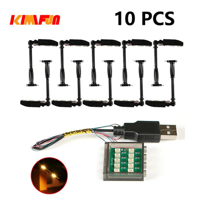 10PCS 0.8mm Pin RGB LED For LEGO Building Blocks USB Lamp DIY Street Light City Electric Decorate 1X1 Brick Compatible All Brand