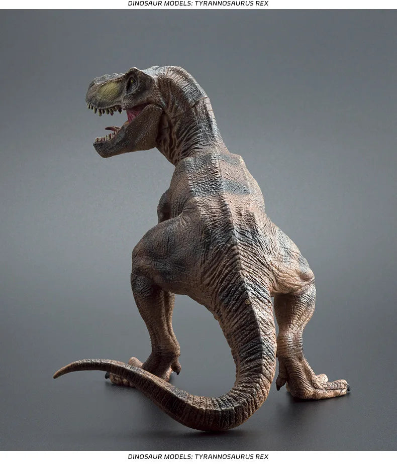 Large-Sized Tyrannosaurus Rex Dinosaur Model Realistic Solid Rubber Hand Puppet Jurassic Figurine - Decorative Gift for Kids And