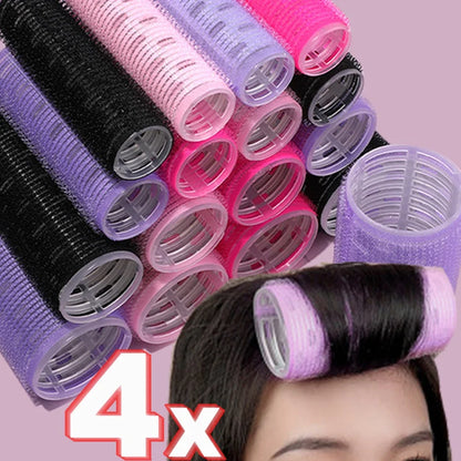 Self-adhesive Curling Tube Natural Stuckless Salon Hairdressing Curlers for Girl Beauty Styling Tool Pink Black Hair Roller Bang