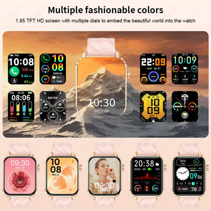LIGE Smartwatch dla mężczyzn i kobiet Luksusowy Wodoszczelny Zegarek Sportowy z Pełnym Ekranem Dotykowym Smartwatch Fitness dla Xiaomi Huawei Android iOS iPhone