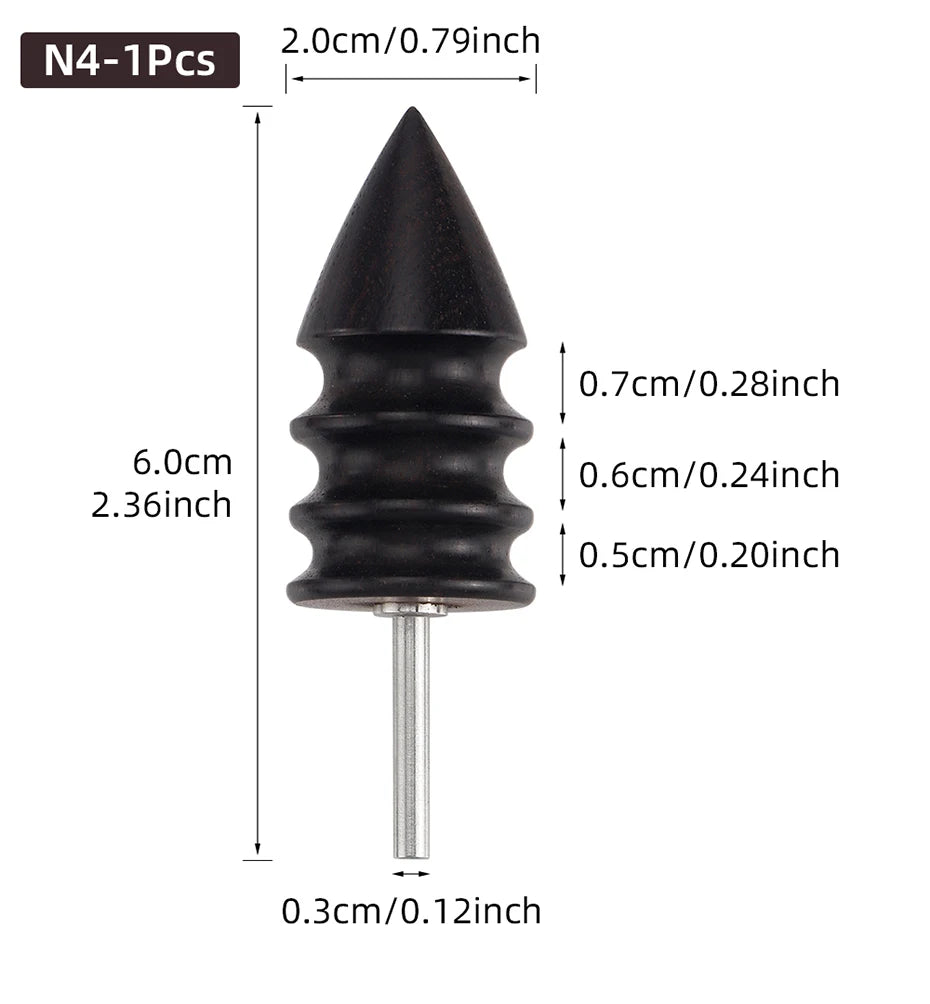 Leather Burnished Bits for Rotary Burnisher Tools PU Leather Burnishing Tool Tips for Clean Edges of DIY Leather Crafts Projects