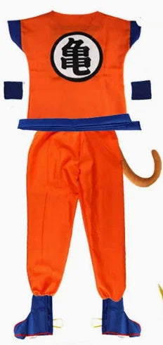 Anime Adult Son Goku Cosplay Costume For Men Kids Boys Orange Suit Halloween Super Saiyan Superheroes Krillin Jumpsuit Role Play