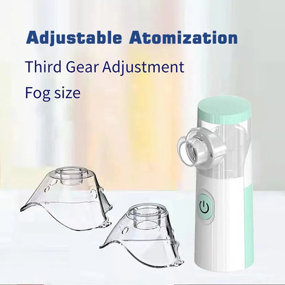 Mini Medical Nebulizer Handheld Nebulizers Ultrasonic Atomizers Portable Mute Asthma Inhaler for Adults Children Nebulizador