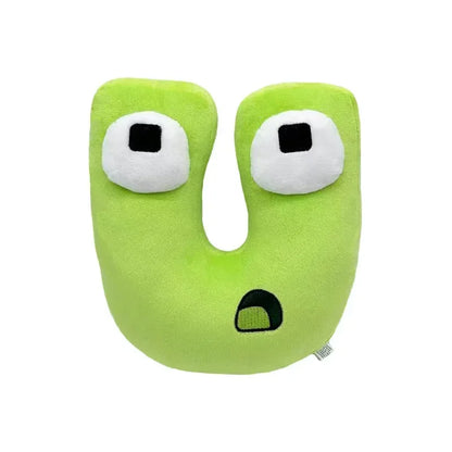 T Alphabet Lore Plush Toys Anime Doll Kawaii 26 English Letters Stuffed Toys Kids Enlightenment Montessori Plush Toy Doll Gifts