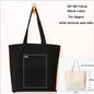 Canvas Cotton bag grocery handbag Foldable Fabric tote bag portable Storage organizer Shopping bag for woman Cloth organizer bag