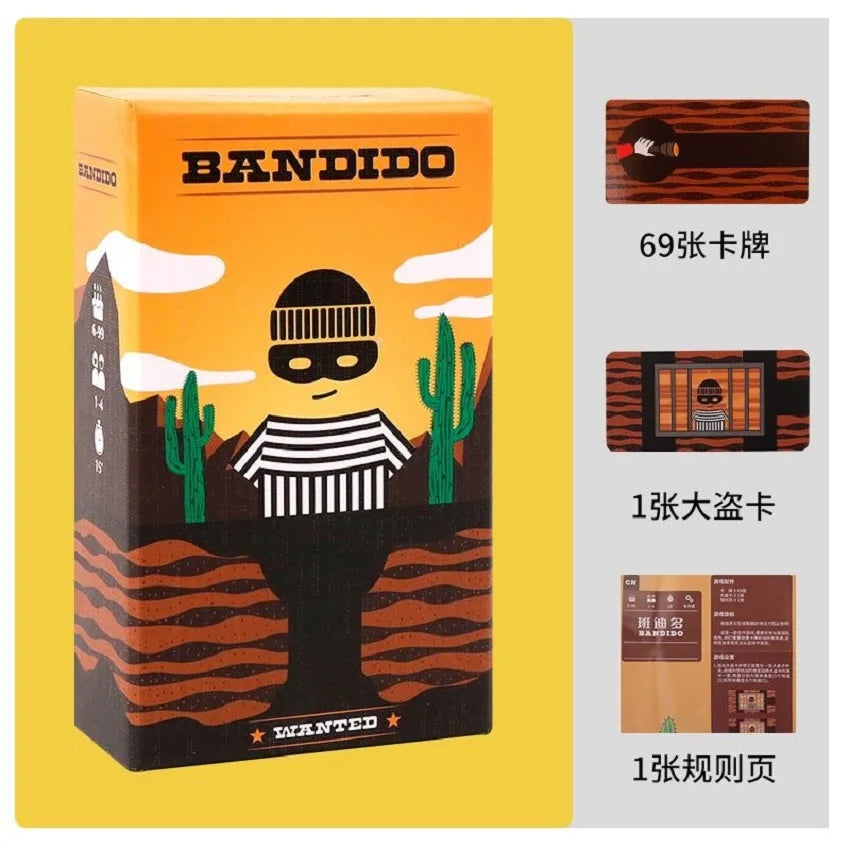 Bandido Bandida Cooperative Board Game Prison Break Strategy Card Game 1-4 Players Family Party Puzzle Tabletop Game For AllAges