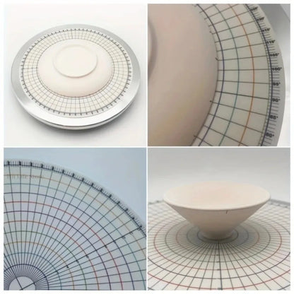 New DIY Ceramic Scope Ruler 360-Degree Full-Circle Round Divider Drawing Tool Equal Scope Multi-Functional Painting Tool