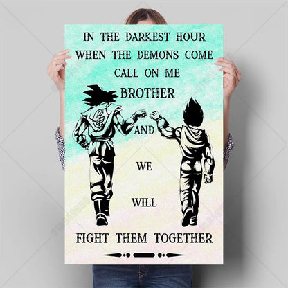 Retro Classic Anime Dragon Ball Poster HD Canvas Painting Print Goku Vegeta Art Wall Hanging Decor Room Children's Gifts Cuadros