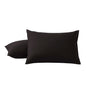 2Pcs Pack Microfiber Pillowcases Solid Color, Envelope Closure, Machine Washable, Woven Fabric, for Bedroom, Living Room