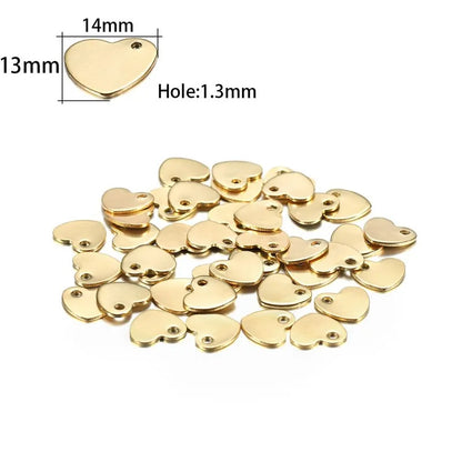 50-200pcs Custom Pendant Laser Engrave Name LOGO Stainless Steel Personalized Necklace Extend Chain Tail Tag Jewelry Charm