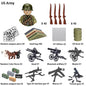WWII Infantry Military Soldier War National Army Mini Gun armament Models Building Blocks Building Blocks Toys for Kids