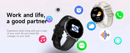 7.6MM Smart Watch 1.32'' AMOLED HD Screen Men Women Sports Watches LED Flashlight BT Call Heart Rate Health Care Smartwatch 2026