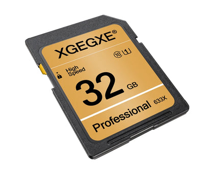 XGEGXE SD Card 32GB Class 10 High Speed 633x Video Card 4GB 8GB 16GB UHS-1 Professinonal Flash Memory Card for Camera Laptop