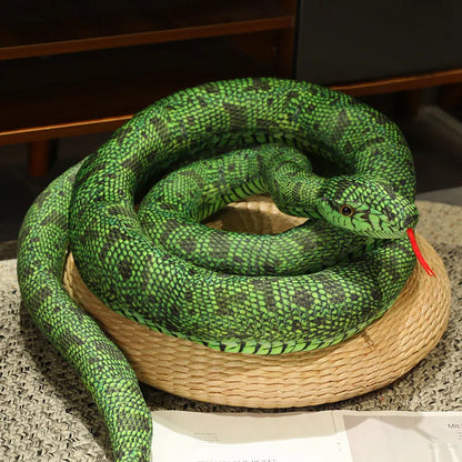 Stuffed Snake 300cm Real Life Snake Plush Toy Giant Boa Cobra Simulation Long Snake Plush Doll Creative Decor Birthday Gifts