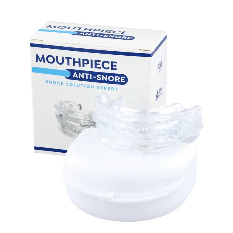 Anti-Snoring Mouth Guard, Adjustable Mouthpiece - Night Time Teeth Mouthguard & Sleeping Bite Guard for Bruxism and Stop Snoring