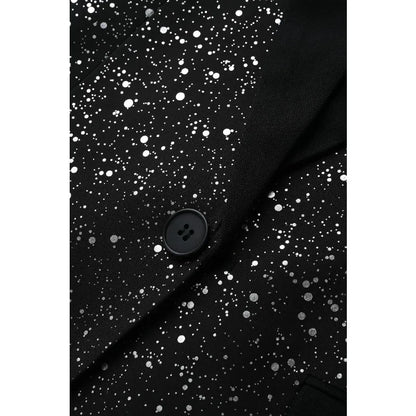 KIDWHXR Man Summer 2-piece Outfit Patchwork Short Sleeve Blazer Male Straight-leg Shorts Men Sequins Wedding Party Suit Set