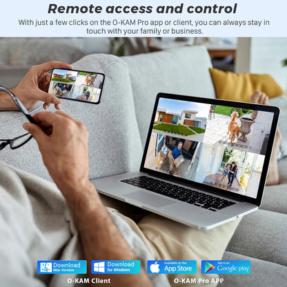 4K 8MP PTZ WIFI Camera Dual Lens Dual Screen 4X Digital Zoom IP Camera 10MP HD Auto Tracking Outdoor CCTV Surveillance O-KAM Pro