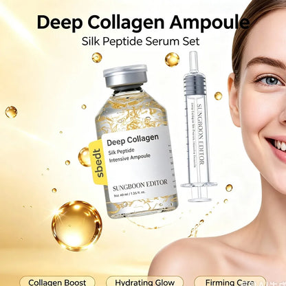 40ml Silk Collagen Lifting Essence Ampoule Firming Serum Revitalizing Tighten Skin Care Anti-Aging Nourish Hydrating Anti-Dry