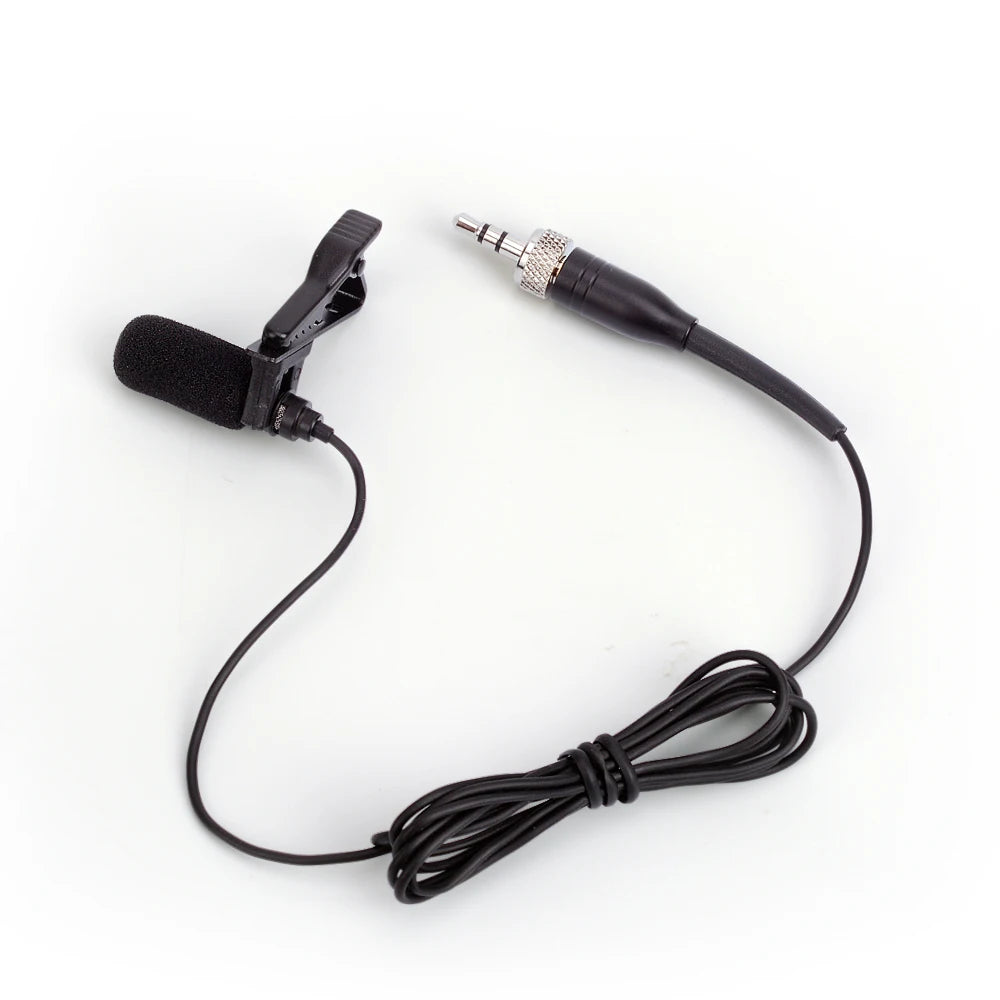 Large Range Sound-absorbing !! Pro Lavalier Lapel Mic For Shure Sennheiser AKG Wireless Bodypack 3 Pin 4Pin XLR 3.5mm Locking