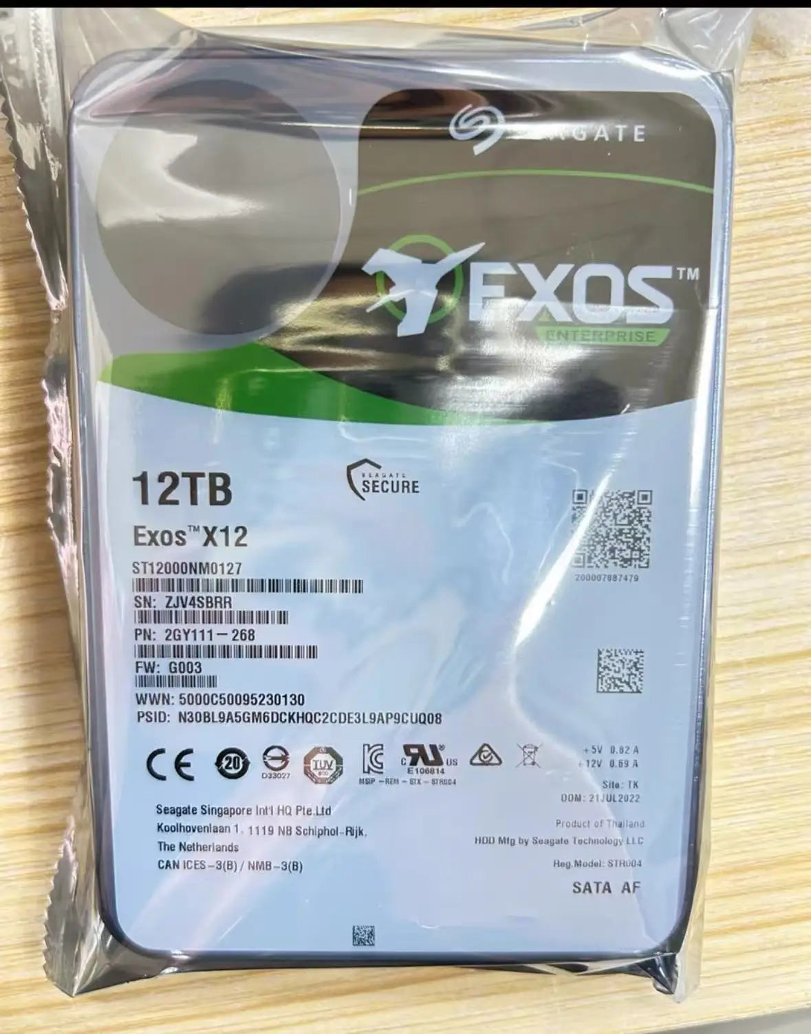 HDD New Original Seagate1TB 4TB 6TB 8TB 10TB 7200 RPM 256MB Cache SATA 6Gb/s 3.5" Internal Hard Drive ST10000VE001