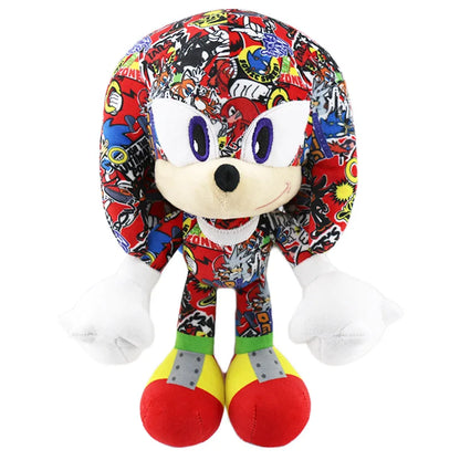 Hot 30CM High Quality Sonic Plush Toy Hedgehog Knuckles Tails Cute Cartoon Soft Stuffed Doll Birthday Gift for Children