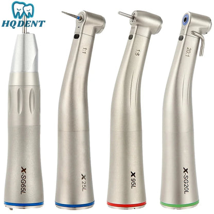 dentistry Contra Angle Low Speed Handpiece 1:1/1:5/20:1 Fiber Optic Straight Contra Angle X25L/X95L Style Air Turbine  dental