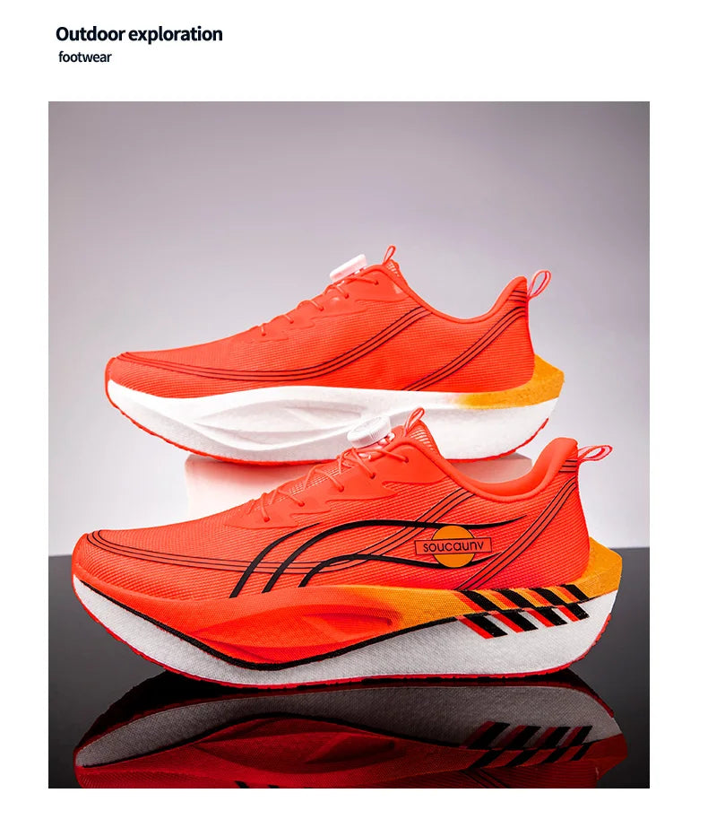 Running Shoes Professional Fitness Carbon Board Men's Sports Marathon Lightweight Women's Comfortable Non Slip Sports Shoes