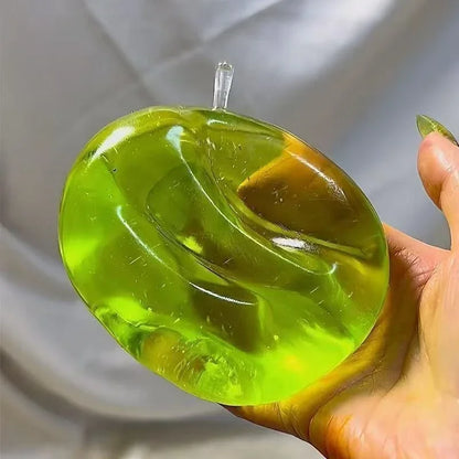 HOT Squishy Green Apple Stress Ball Soft Fidget Sensory Toy for ADHD Autism Slow Rebound Squeeze Toy Adults Kids Christmas HOT-