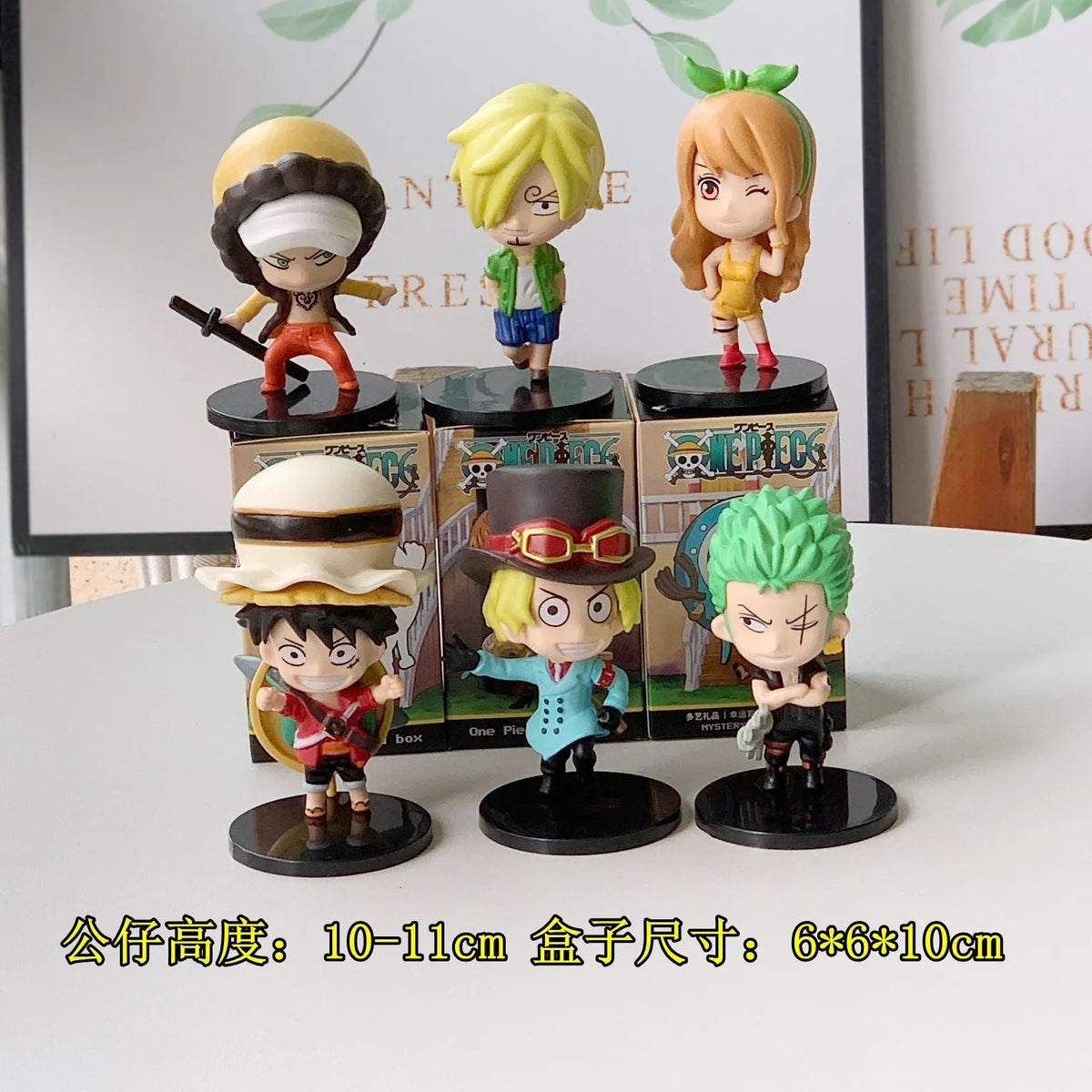 6 pcs anime action figure set PVC Luffy new action model collectible decoration doll kids toys for Christmas gifts
