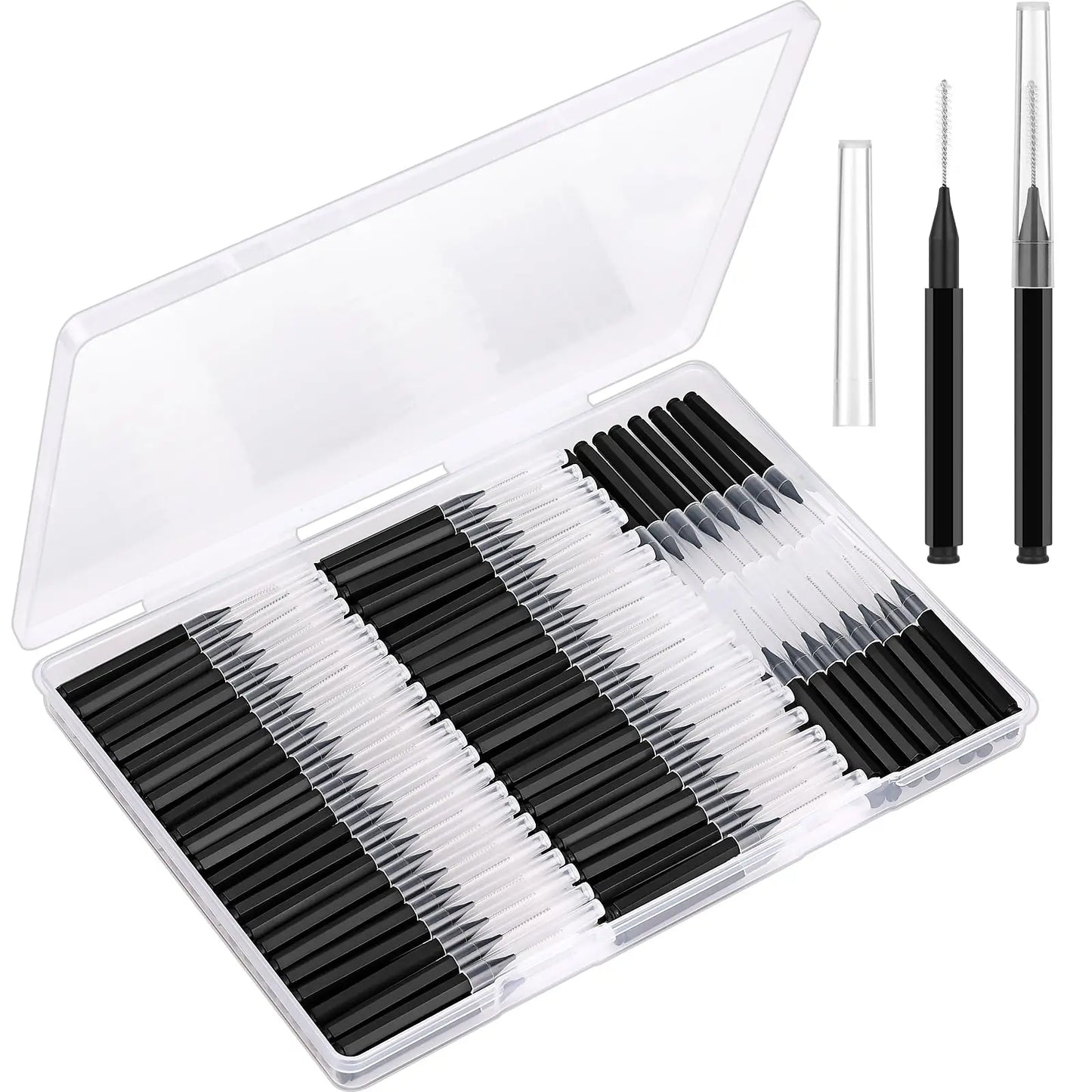 20/50PS Portable Mini Eyebrow Brushes Disposable Eyelash Brow Lifting Brush Applicators Lash Extension Comb Beauty Makeup Tools