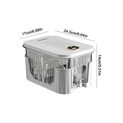 5L Water Pitcher with Faucet Cold Water Pitcher Home Plastic Beverage Dispenser for Party Refrigerator Drink Juice Iced Tea