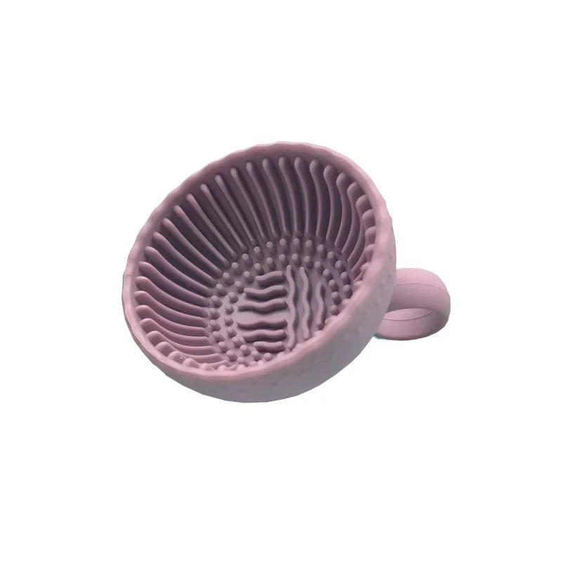 Makeup Brush Cleaner Folding Powder Puff Cleaning Bowl Eyeshadow Brushes Wash Clean Mat Beauty Tools Soft Silicone Scrubber Box