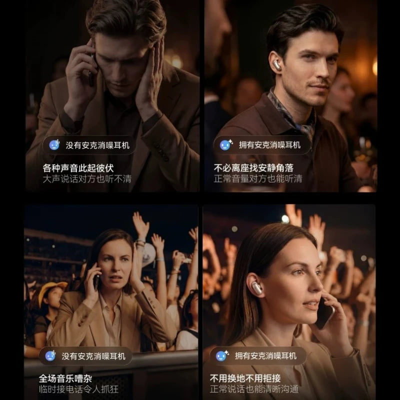 New Anker Liberty 5 Pro Max Noise-Canceling Earphones ANC Active Noise AI Personal Assistant Bluetooth Earphones Gifts