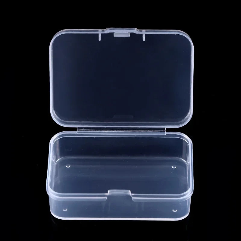 50 Transparent Storage Boxes for Arts and Crafts Parts Small Accessories Dustproof Durable Strong Jewelry Storage Case Container