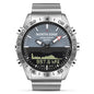 NORTH EDGE Mens Dive Watch Military Army Luxury Full Steel Smartwatch Compass Altimeter Barometer Digital Clock Waterproof 200m