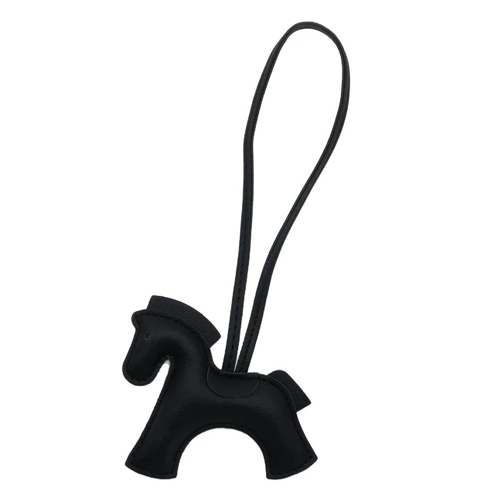 Pony Bag Charm, PU Leather Luggage & Car Pendant, Premium Versatile Travel Accessories