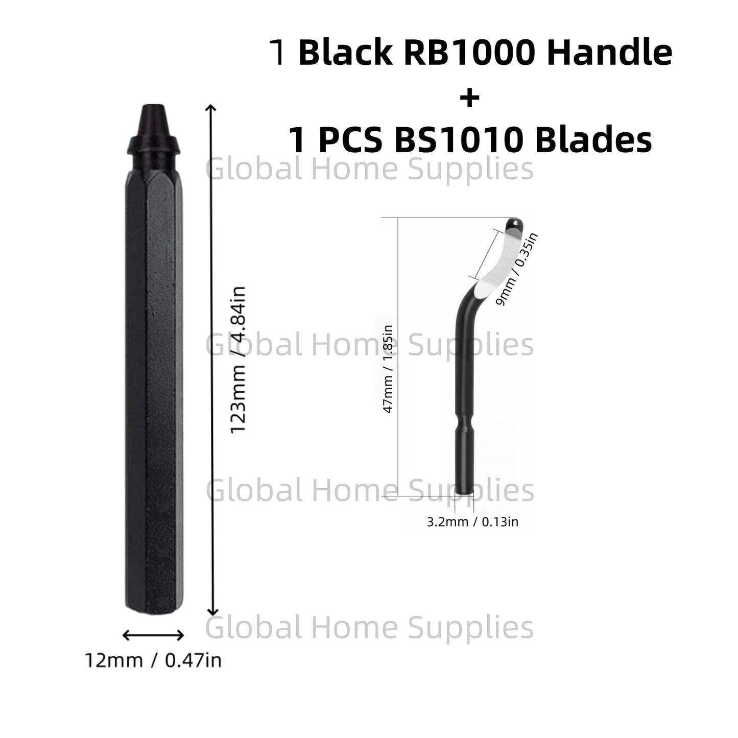 Deburring Tool Set RB1000 with Swivel Blades 1 or 11 PCS BS1010 BS1018 BK3010 BS3010 Metal Handle Deburr Tool Edge Burr Remove