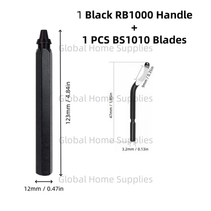 Deburring Tool Set RB1000 with Swivel Blades 1 or 11 PCS BS1010 BS1018 BK3010 BS3010 Metal Handle Deburr Tool Edge Burr Remove