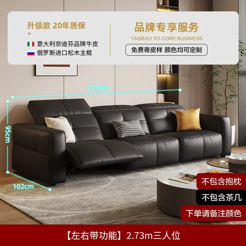 Luxury Couch Reclining Sofas Leather Black Seating Power Office Reclining Sofas Massage Sillas De Escritorio Home Furniture